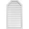 Ekena Millwork Octagonal Top Surface Mount PVC Gable Vent w/ 2"W x 2"P Brickmould Sill Frame, 24"W x 42"H GVPOT24X4203SN - alternate 1